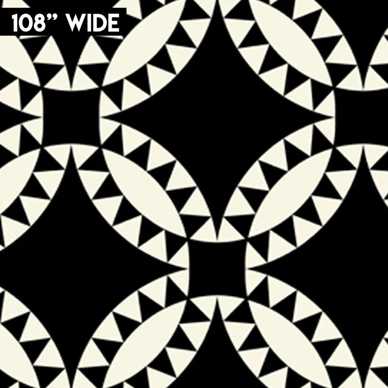 Quilt Back 108" - Pickle Dish Black 108" | 54280W-1