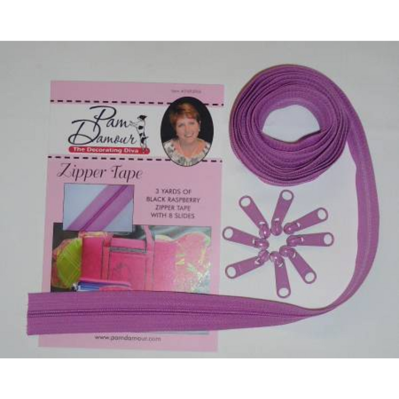 Pam Damour - Zippers 3 Yard | Black Raspberry