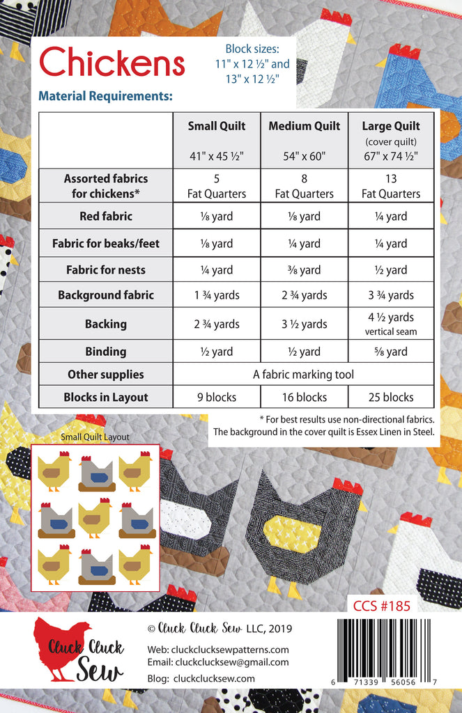 Chickens | Cluck Cluck Sew
