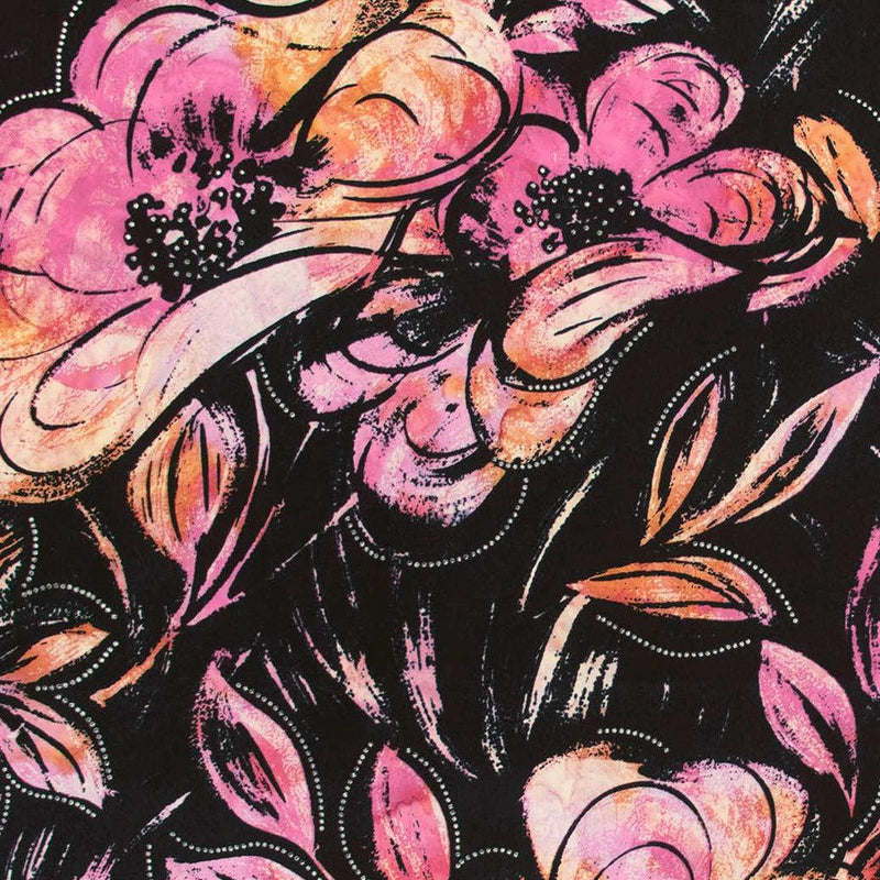 Banyan Batiks - Batik Blooms Raspberry | 83038-23