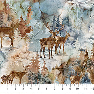Highland View - Deer White Multi | DP27586-10