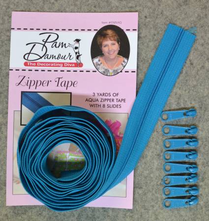 Pam Damour - Zippers 3 Yard | Aqua