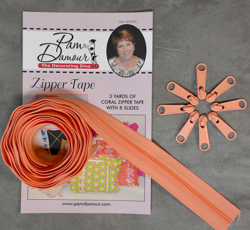 Pam Damour - Zippers 3 Yard | Coral