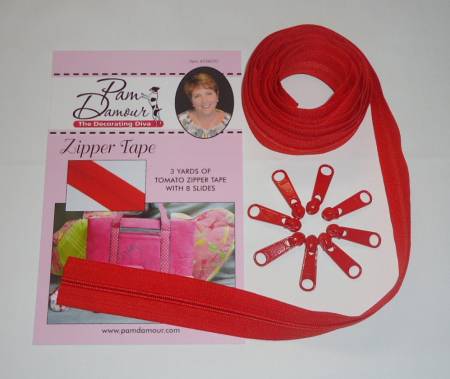 Pam Damour - Zippers 3 Yard | Tomato