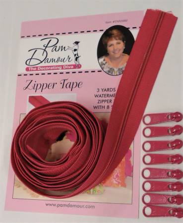 Pam Damour - Zippers 3 Yard | Watermelon