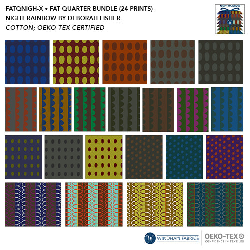 Night Rainbow - Fat Quarter Bundle | FATQNIGH-X