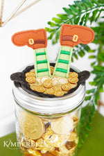 Kimberbell Digital Dealer Exclusive 2024 | February - Pot O' Gold Jar Topper and Gift Tag  ***