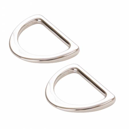 By Annie - Flat D-Rings set of 2 | 1" Nickel