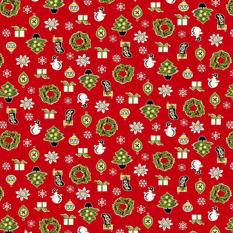 My Childhood Christmas - Christmas Motif Red | 1404-88