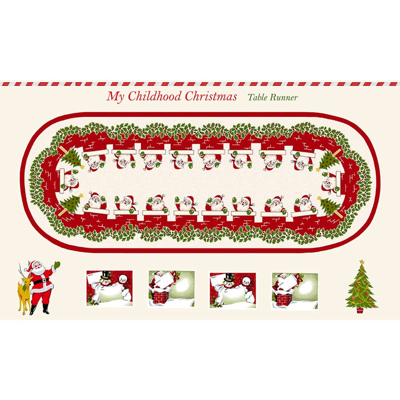 My Childhood Christmas - Table Runner Panel | 1410P-86