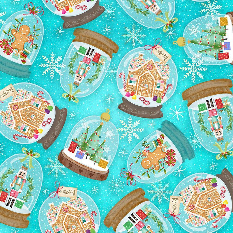 Gingerbread Dreams - Snow Globes Turquoise | HOLIDAY-CD2834