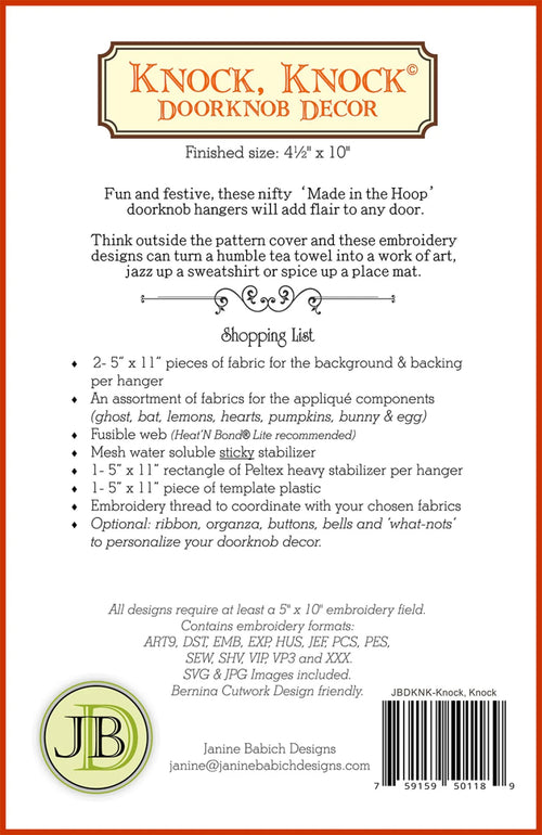 Janine Babich Designs - Knock Knock Doorknob Decor | JBDKNK