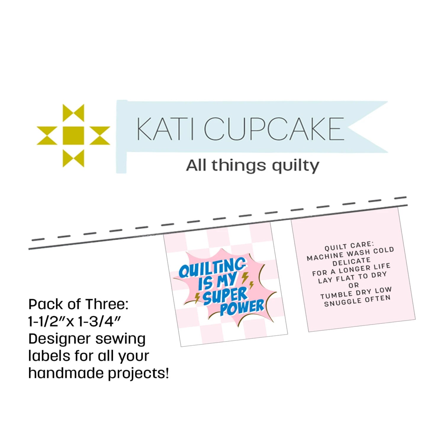 Kati Cupcake | Super Power Labels - 6 pack – Austin Sewing