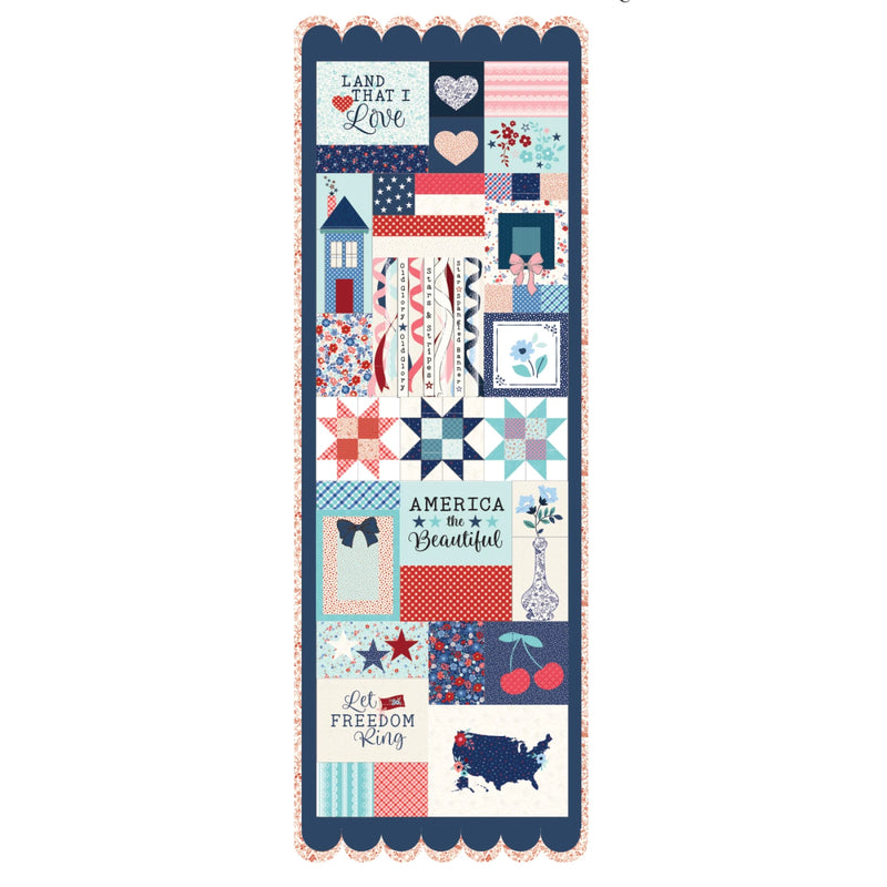 Kimberbell Designs | Star-Spangled Beauty Ladder Quilt - Machine Embroidery