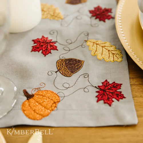 Kimberbell Designs | Linen Table Runner