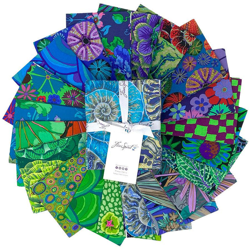 Kaffe Fassett Collective August 2024 - Fat Quarter Bundle Cool | FB4FQGP.AUG24COOL