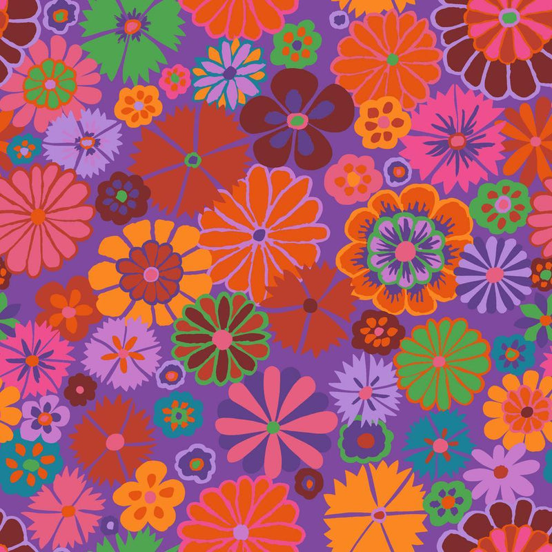 Kaffe Fassett Collective August 2024 - Folk Flower Red | PWGP204.RED