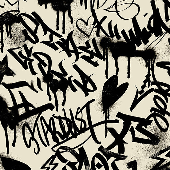 Verdigris - Graffiti Off White | A-823-L