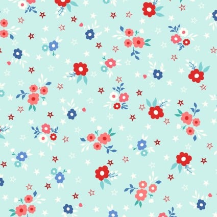 Star Spangled Beauty - Bouquets Aqua | MAS10841-Q