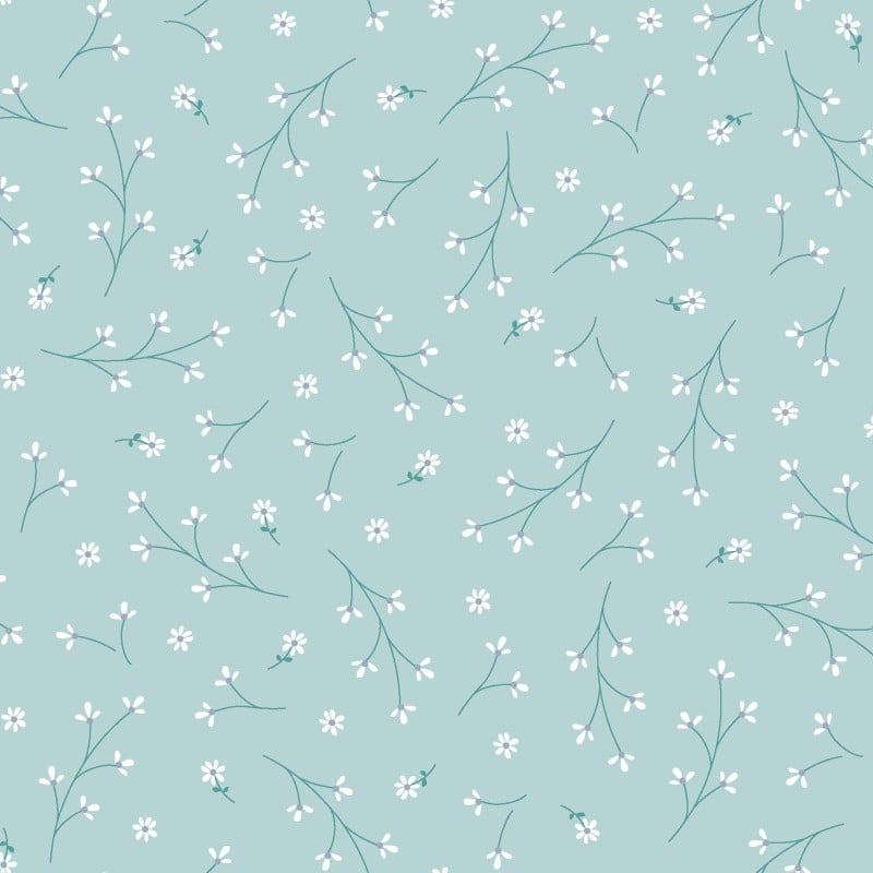 Kimberbell Basics - Pretty Petals Aqua | MAS8260-Q
