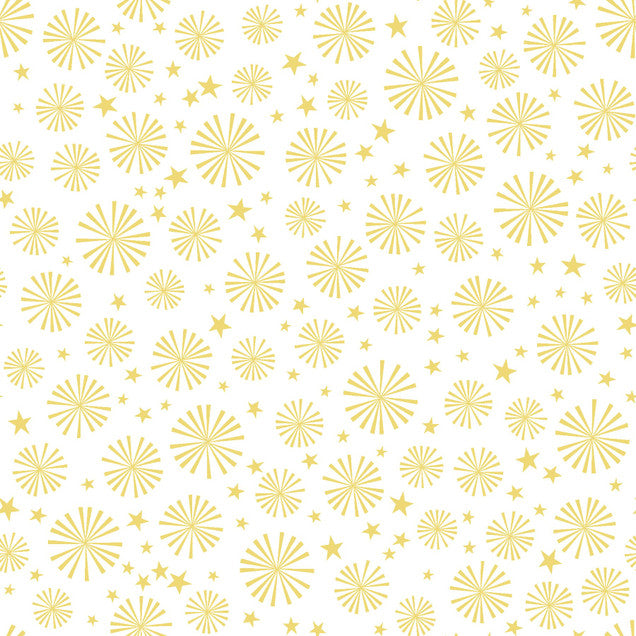 Celebration - Star Bursts Gold | MAS9201-W