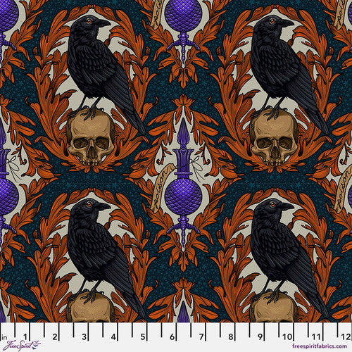 Mystic Moonlight - Crow Damask Multi | PWRH087.MULTI