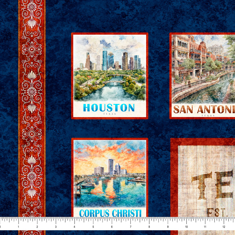 All Texas Shop Hop 2025 - Texas Map Panel | 30884 -X