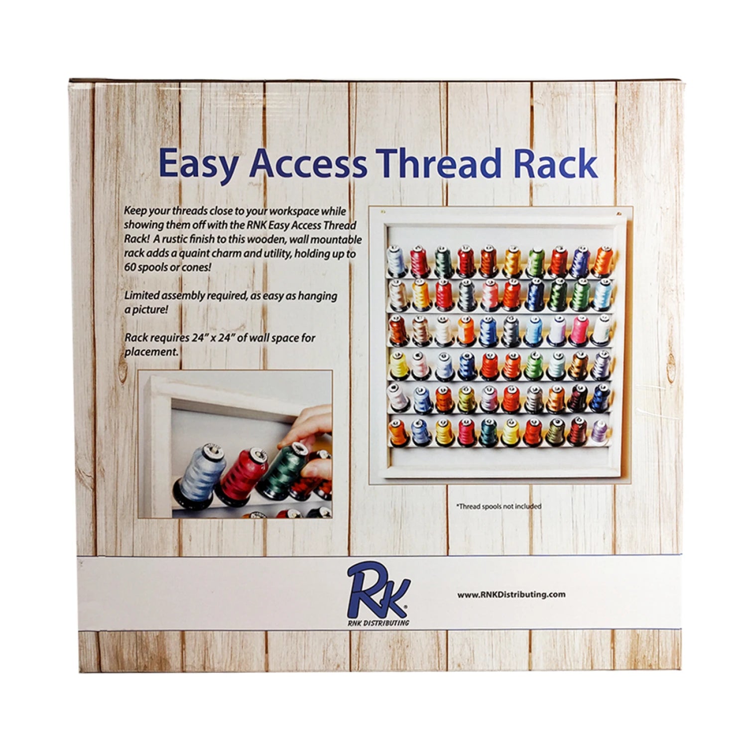 Quilter's Select - Wooden Thread Rack Whitewashed – Austin Sewing