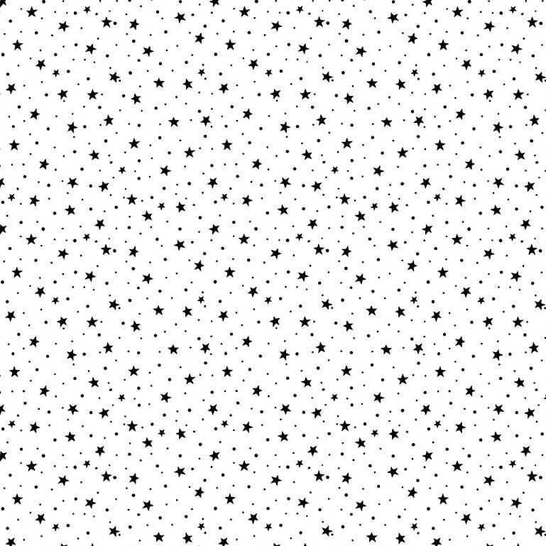 Salt & Pepper Ramblings - Starry Black on White | 04949-WK