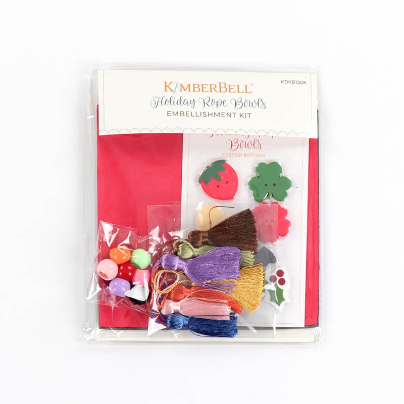 Kimberbell Designs | Holiday Rope Bowls - Embellishment Kit