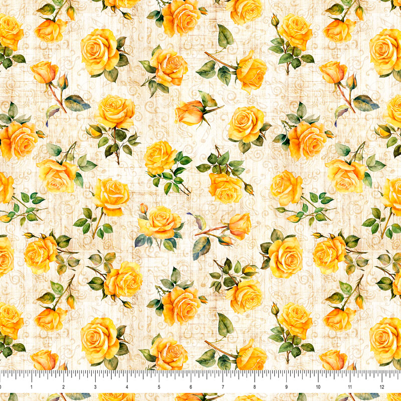 All Texas Shop Hop 2025 - Yellow Rose of Texas Cream | 30891-E