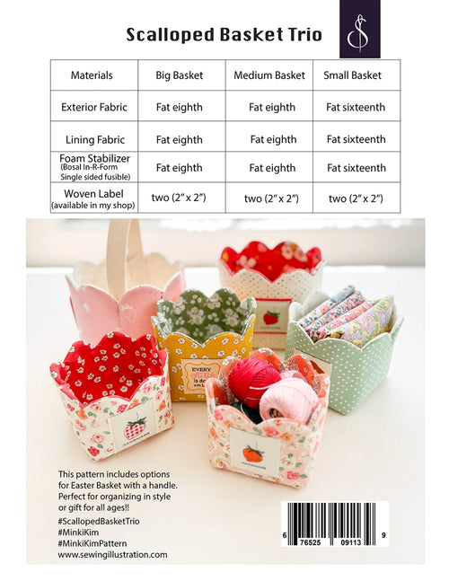 Scalloped Basket Trio | Minki Kim