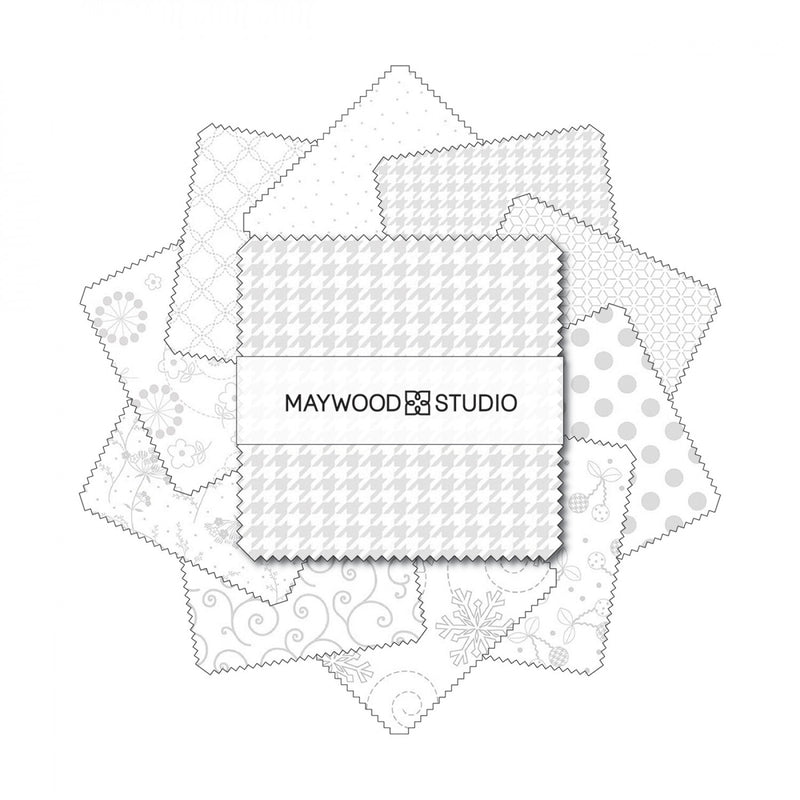 Kimberbell Basics - 10" Squares White on White | SQ-MASKBB-WOWS