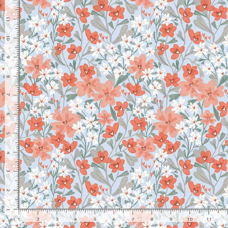Strawberry Jam - Floral Hearts Multi | STELLA-DCJ3069