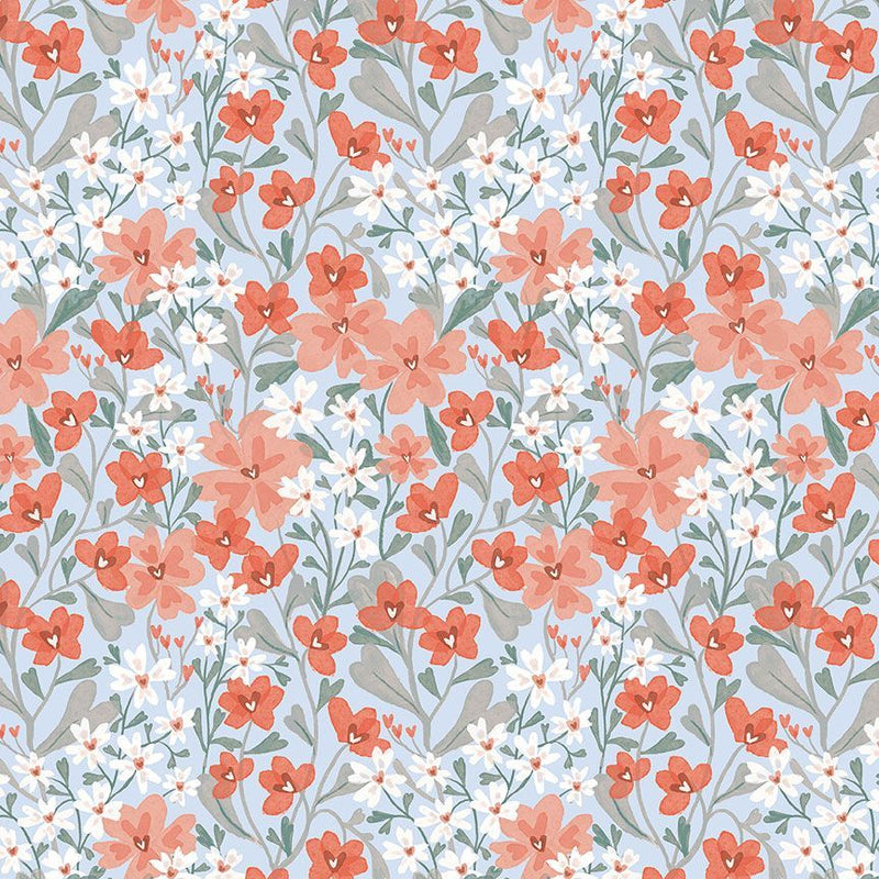 Strawberry Jam - Floral Hearts Multi | STELLA-DCJ3069