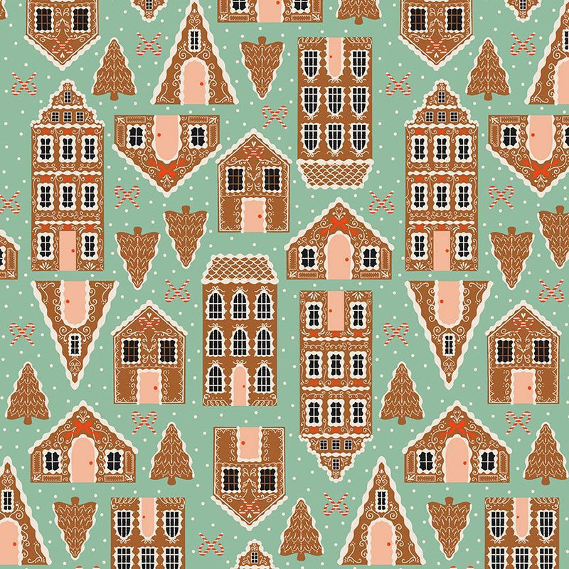 Holly Jolly - Gingerbread Houses Jade | STELLA-DFG3185