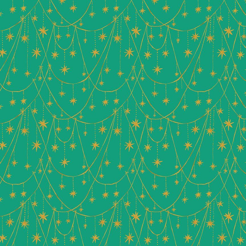 Holly Jolly - Star Garland Peacock | STELLA-DFG3187-PEACOCK