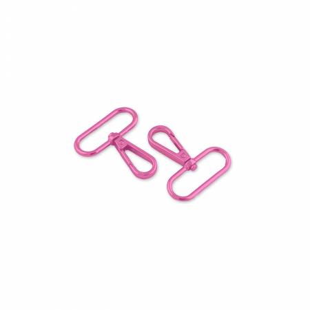 Sallie Tomato - Tula Pink Swivel Hook Oval | 1.5" Pink Set of 2