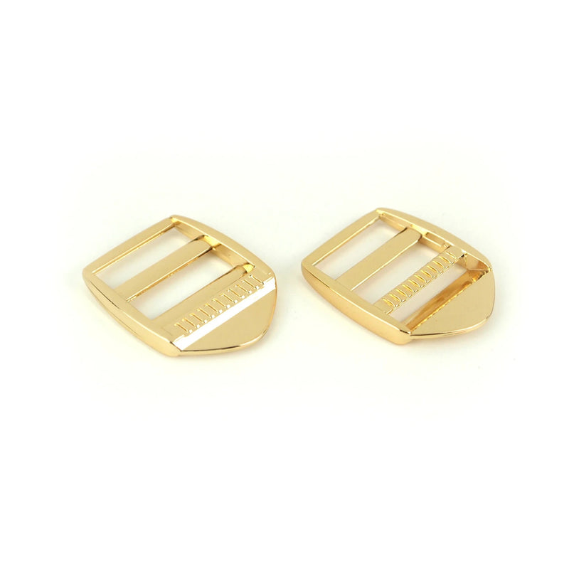 Sallie Tomato - 1" Ladder Lock Slider Buckle | Gold
