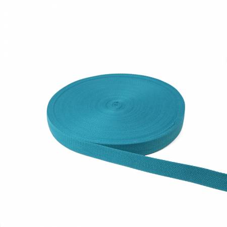 Sallie Tomato Cotton Webbing | Harbor - 1"