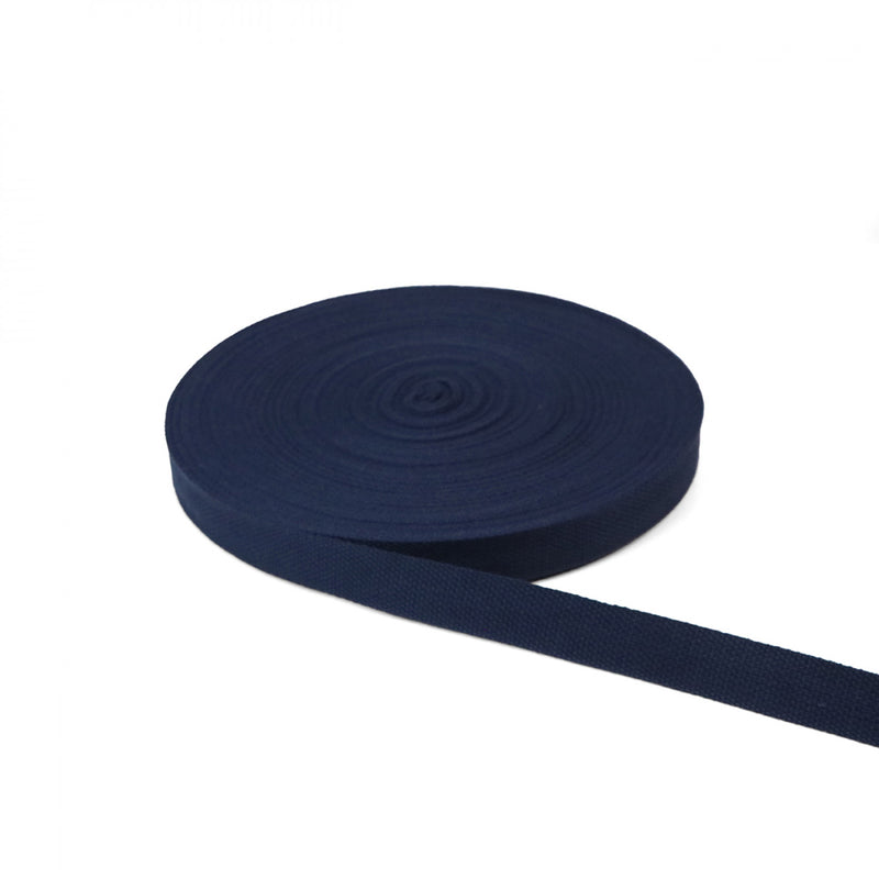 Sallie Tomato Cotton Webbing | Navy - 1"