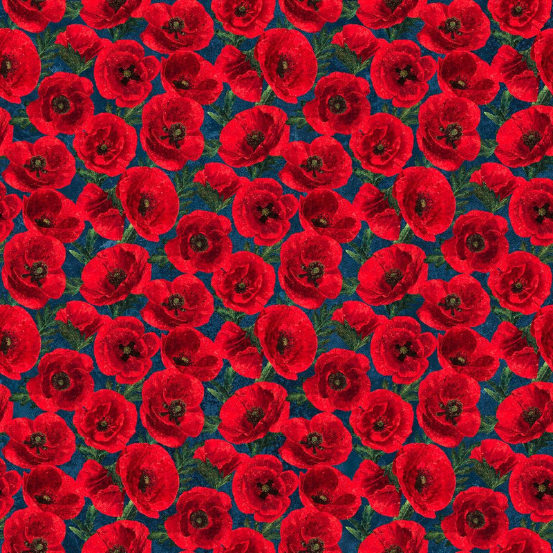 Stars and Stripes - Poppies Navy Multi | 27012-49