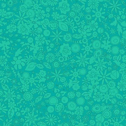 Sun Print 2024 - Floral Turquoise | A-790-T