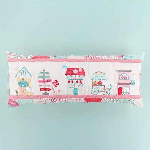 Kimberbell Designs | Sweetheart Street Bench Pillow - Machine Embroidery