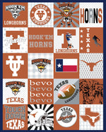 College Micro Minky - University of Texas T-Shirt Panel | TX1362