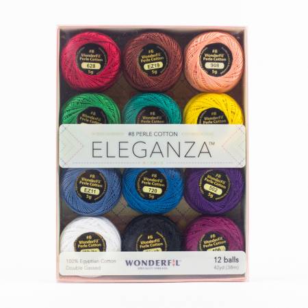 Wonderfil - Eleganza 8wt Perle Cotton | 12-Ball Set Kaleidoscope