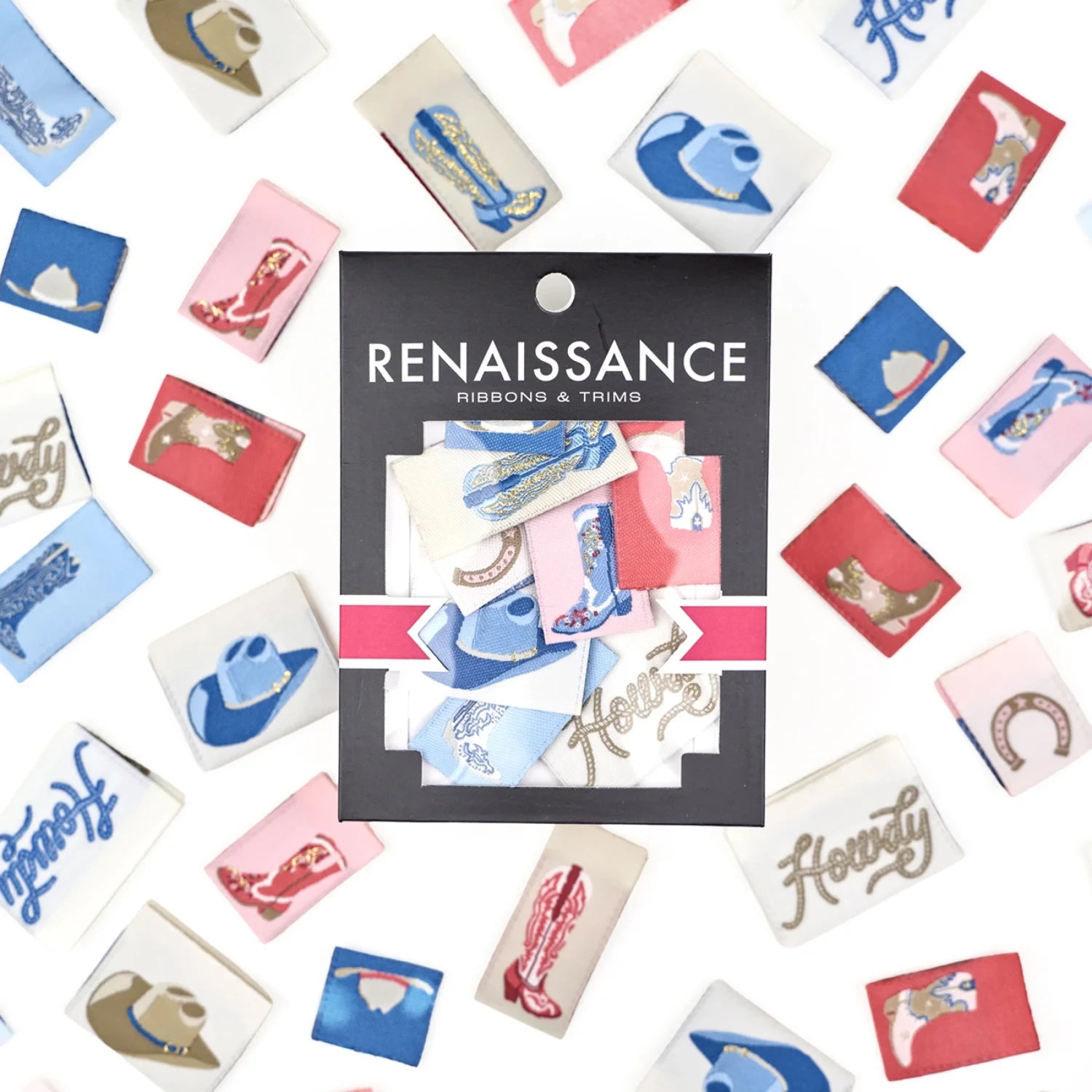 Austin Label Renaissance Ribbons | Woven Labels - Boot Scootin' 8pc – Austin Sewing