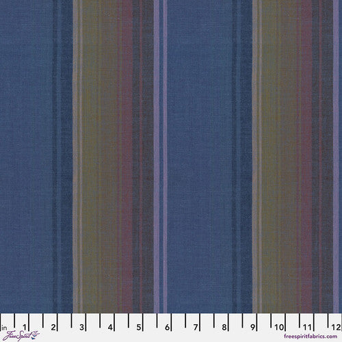 Kaffe Fassett Woven Stripes - Exotic Stripe Denim | WSGP004.DENIM