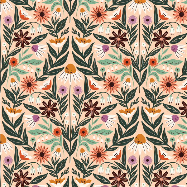 Blooming Revelry - Multi Wildflowers Organic Cotton | 227321