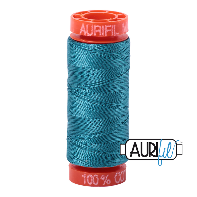 Aurifil 50WT Cotton Small - Dark Turquoise | BMK50-4182 ***